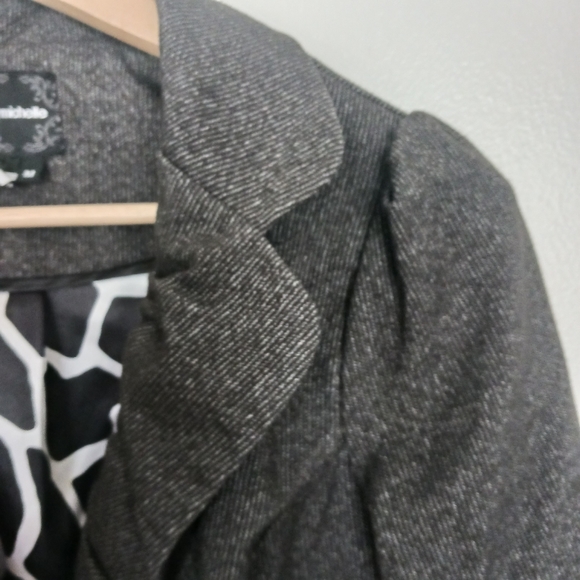 My Michelle • Women's Lapel Collar Single Button Quarter Sleeve Cropped … - Picture 3 of 12